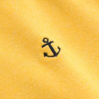 Poncho enfant jaune avec doublure marin